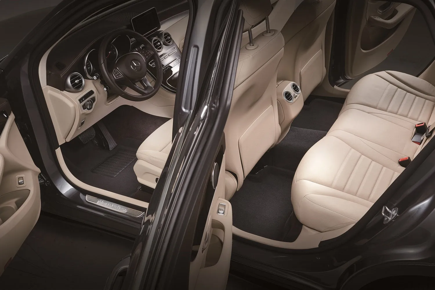 3D MAXpider L1AC00604709 - ELEGANT Floor Mat 4 pc. Front Rear and Third Row Black