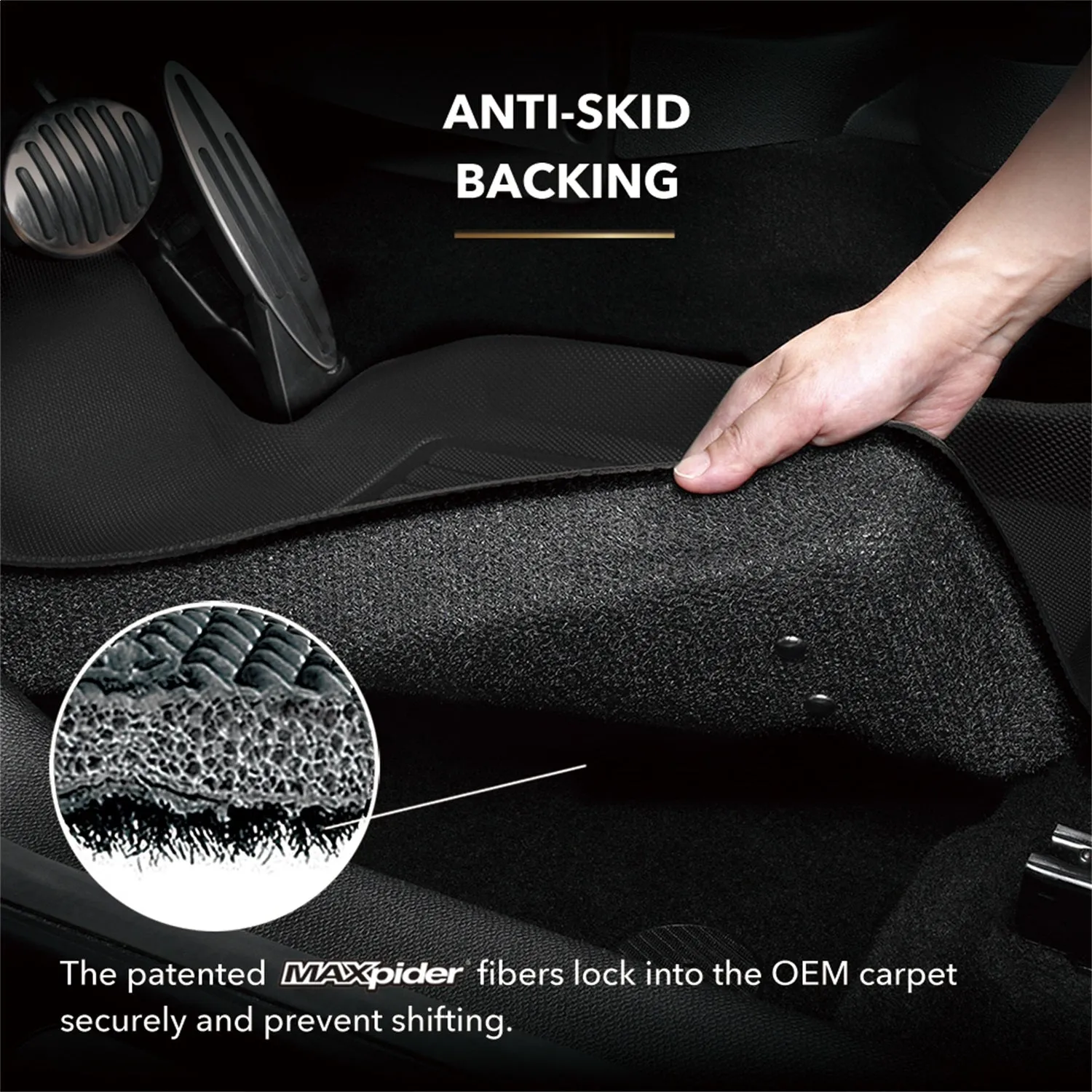 3D MAXpider L1FR02921501 - KAGU Floor Mat Gray 1 pc. 2nd Row Rear