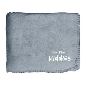50" x 60" Whipstitch Fleece Blanket - Solid Gray (Q225111)