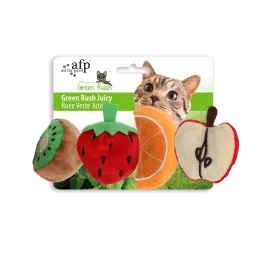AFP Green Rush Juicy Cat toy - Pack of 4 toys