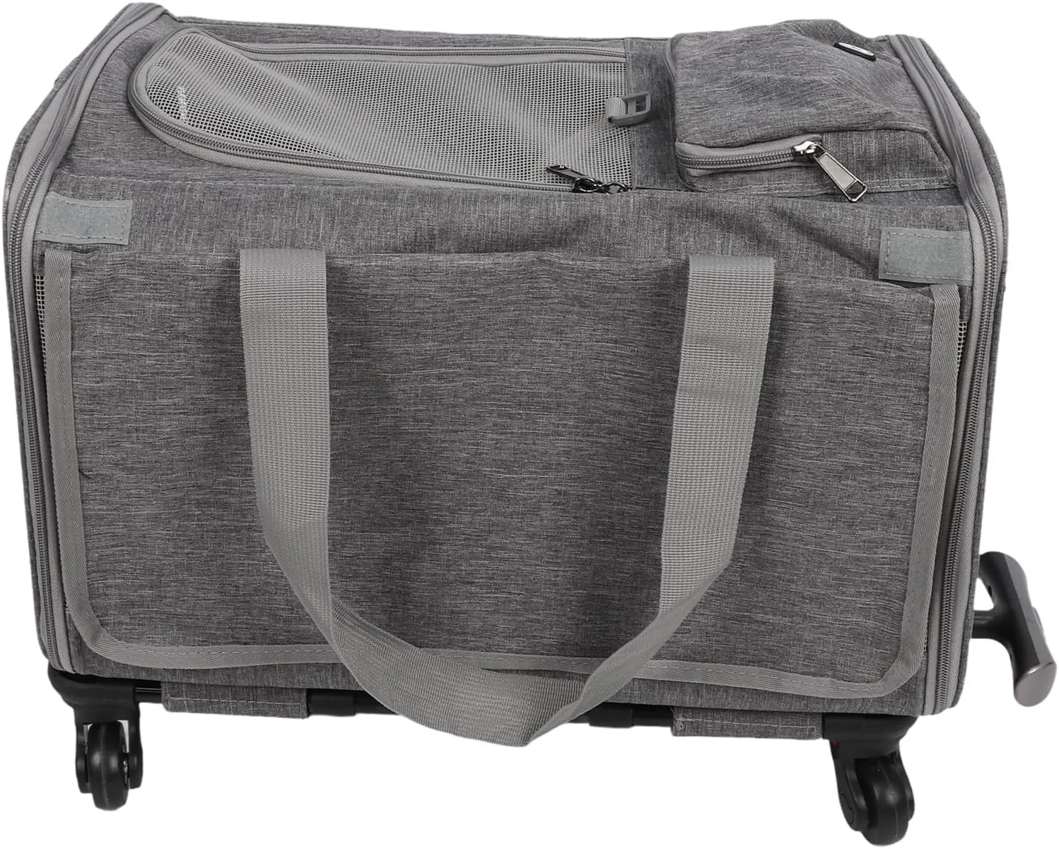 Airline Approved Dog Carrier, Foldable Rolling Pet Carrier for Dogs Cats Animal Travel Bag TSA Approved Pet Carrier in Cabin Pet Carrier with Wheels for Flight Camping Outdoor