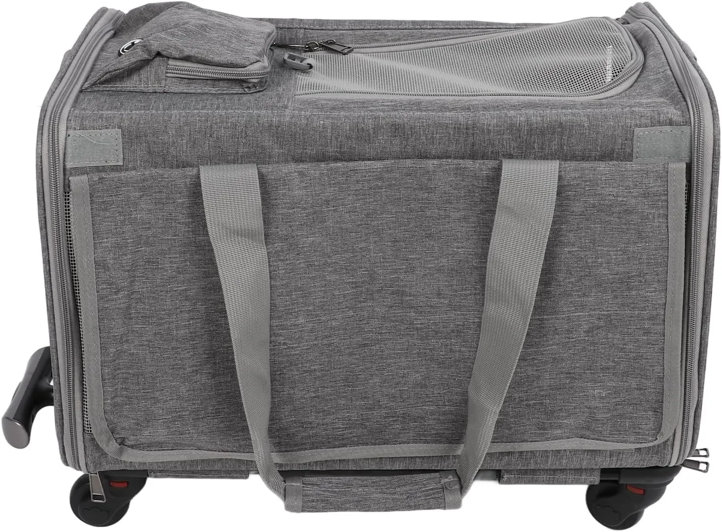 Airline Approved Dog Carrier, Foldable Rolling Pet Carrier for Dogs Cats Animal Travel Bag TSA Approved Pet Carrier in Cabin Pet Carrier with Wheels for Flight Camping Outdoor
