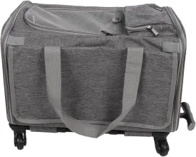 Airline Approved Dog Carrier, Foldable Rolling Pet Carrier for Dogs Cats Animal Travel Bag TSA Approved Pet Carrier in Cabin Pet Carrier with Wheels for Flight Camping Outdoor
