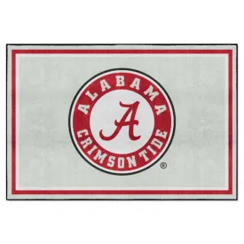 Alabama Crimson Tide 5ft. x 8 ft. Plush Area Rug, Round Logo