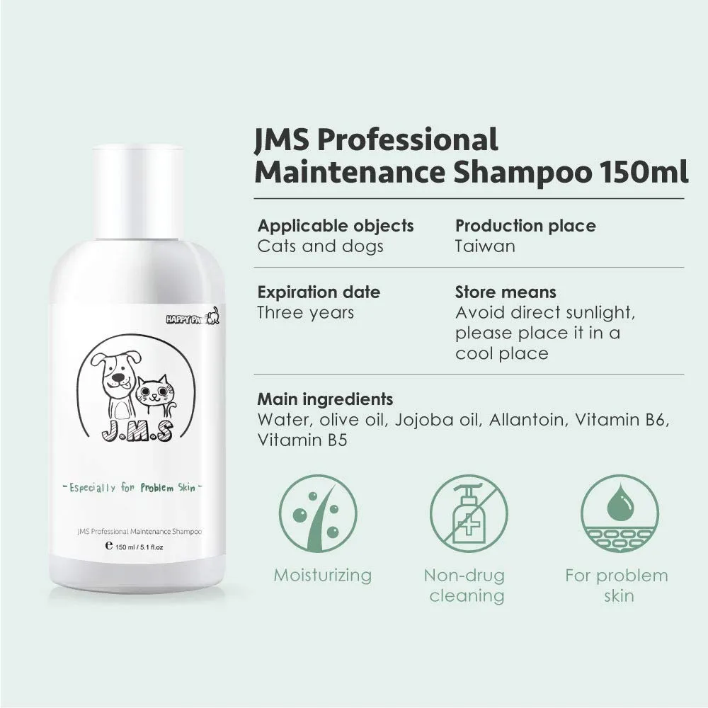 Arf Arf JMS Professional Maintenance Cat & Dog Shampoo - Moisturizing Dog Shampoo with Jojoba Oil and Lavender - Pet Shampoo for Sensitive Skin - Puppy Shampoo Especially for Problem Skin