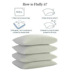 ARLINENS Hollow Fibre Pillows Hotel Quailty Plump Extra Filled Bounce Back Pillows