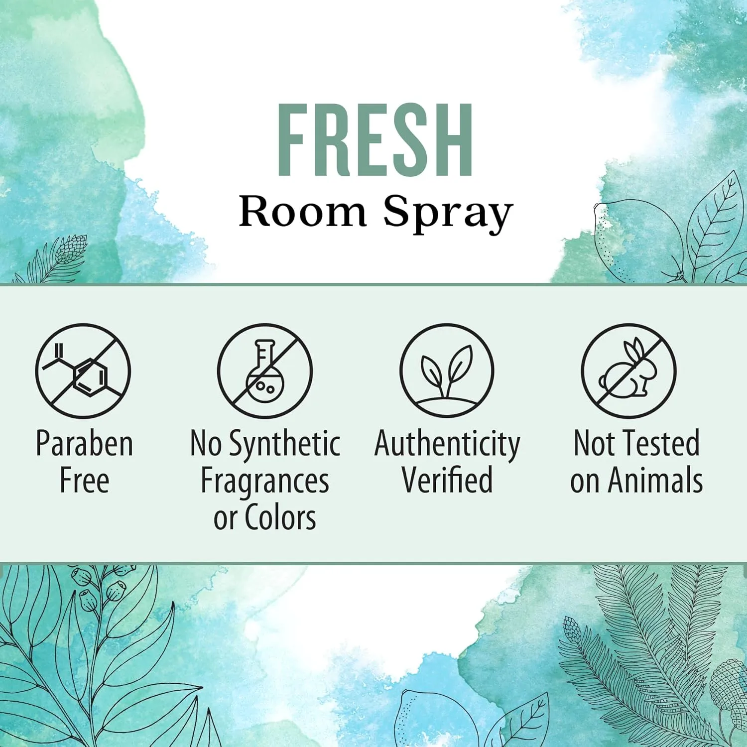 Aura Cacia Fresh Room Spray 8 Fl. oz. - Light Aroma, No Synthetic Fragrances