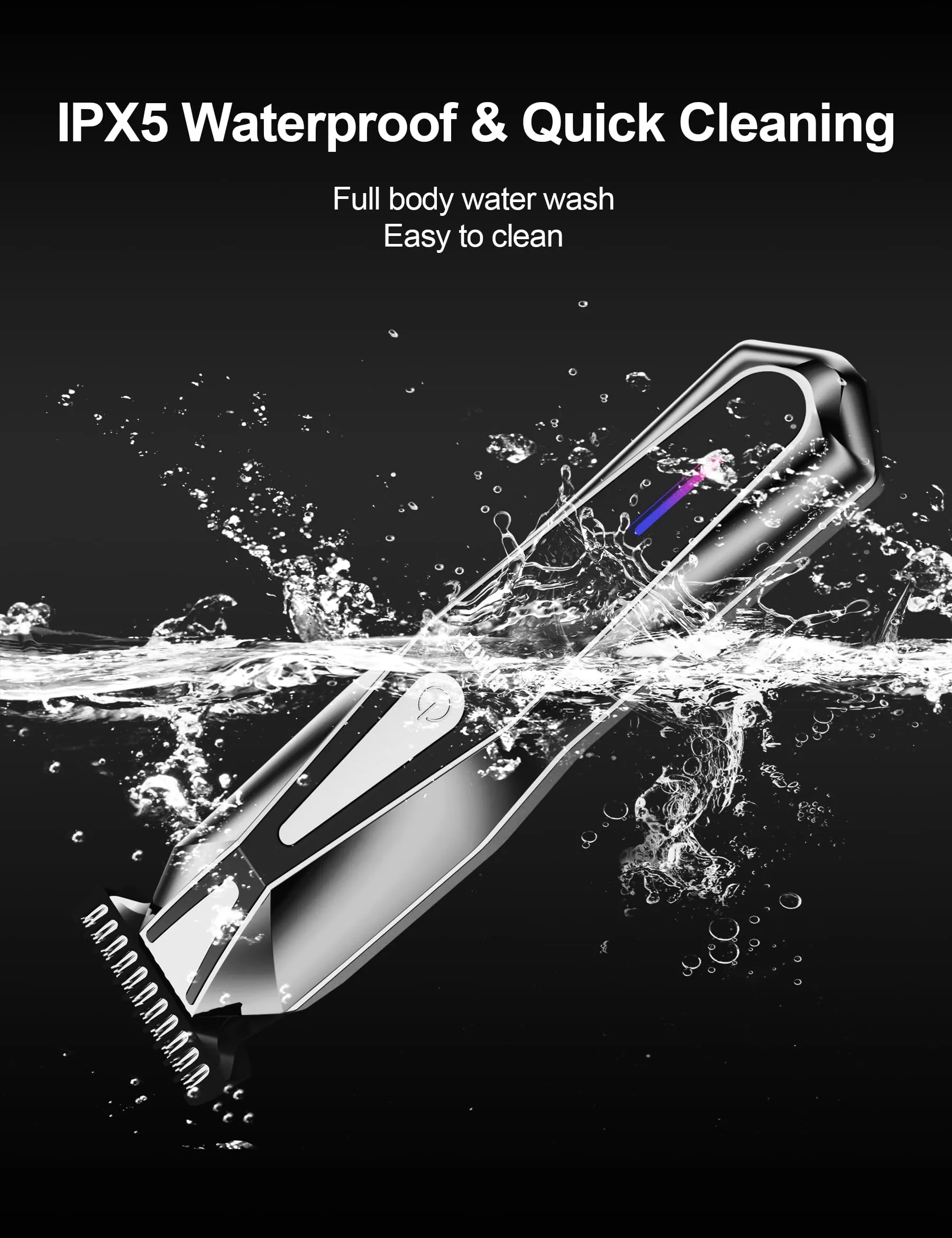 Beard Trimmer for Men,Cordless Beard Trimmers Men Rechargeable,Waterproof Beard Trimmer,Cordless Hair Clipper Electric T-Blade Trimmer Mens Grooming Kit for Mustache Body Face Beard, Gifts for Men