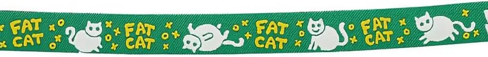 Beastie Band Cat Collar Fat Cat (Green)