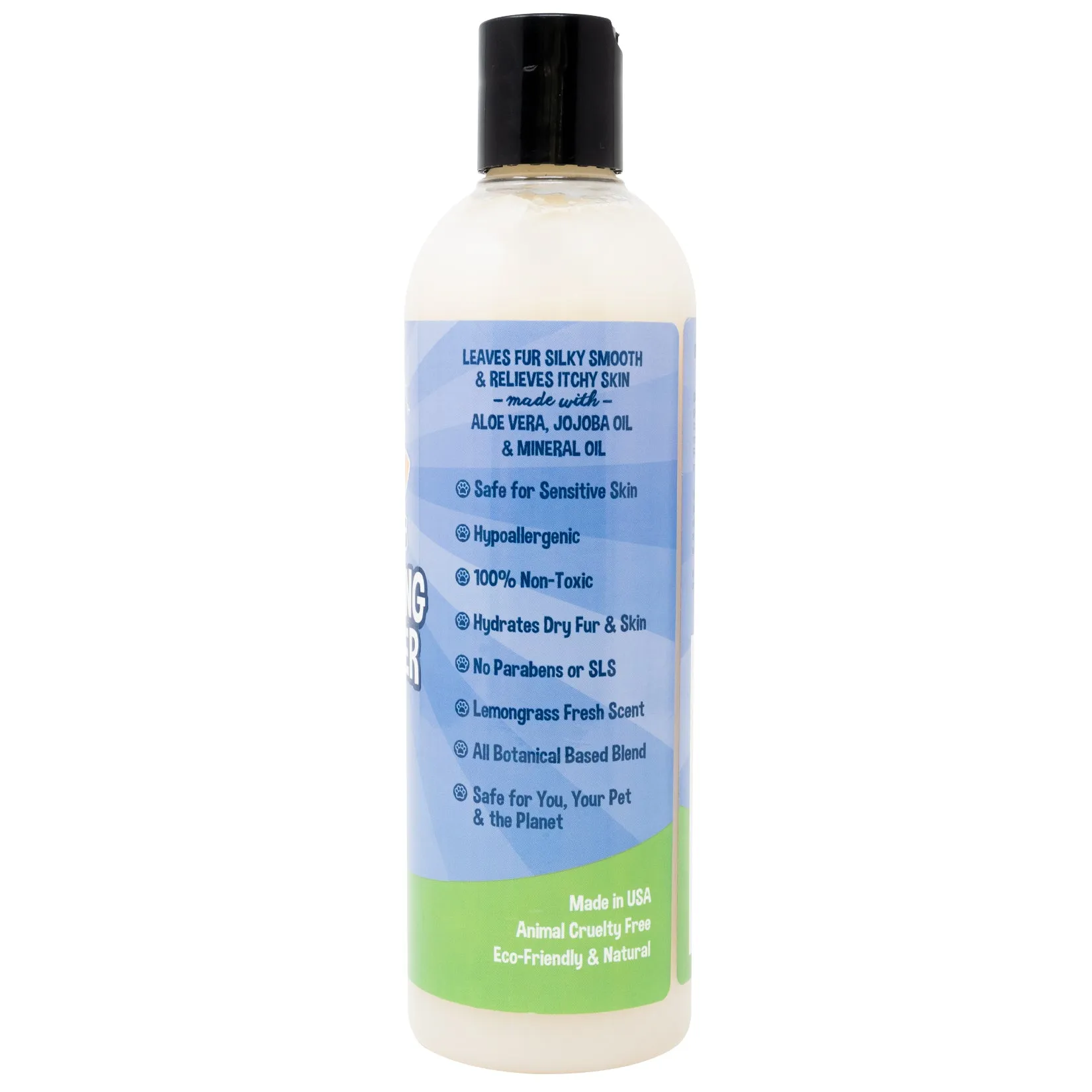 Bodhi Dog Gentle Moisturizing Conditioner | Dog Conditioner | Soothing Plant-Based Formula | Leaves Coat Shiny & Manageable | Made w/Soothing Aloe Vera & Jojoba Oil | Made in USA (Lemongrass)