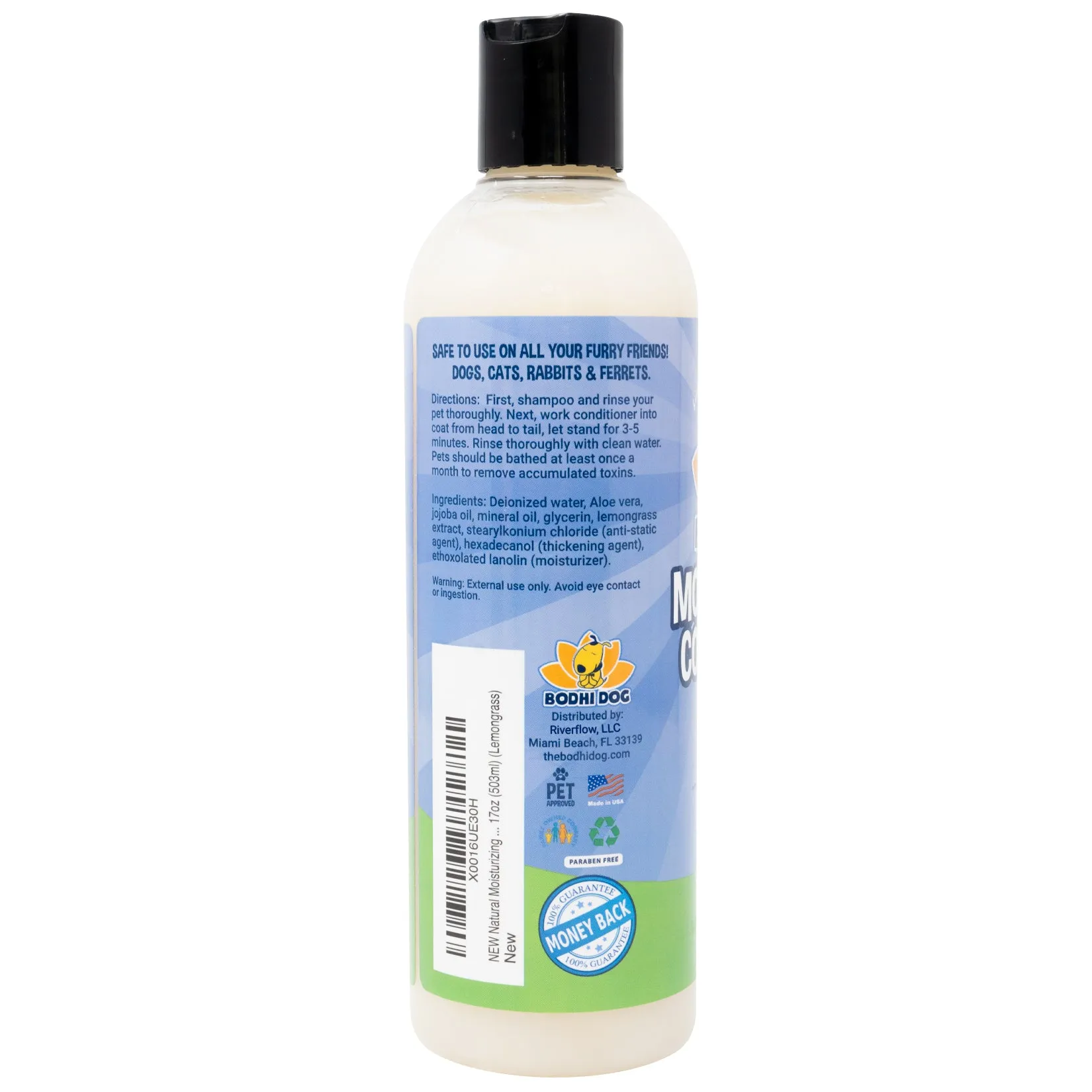 Bodhi Dog Gentle Moisturizing Conditioner | Dog Conditioner | Soothing Plant-Based Formula | Leaves Coat Shiny & Manageable | Made w/Soothing Aloe Vera & Jojoba Oil | Made in USA (Lemongrass)