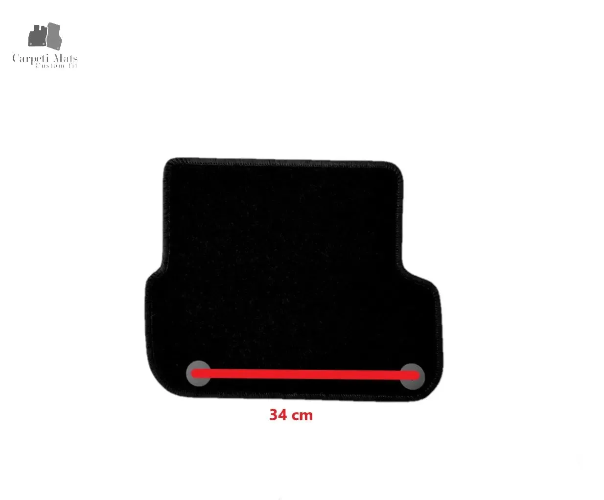 Carpet Car Floor Mats Velour for Audi A6 (C6) 05.2004-08.2011 -distance between fixings on one rear mat 34 cm- logo