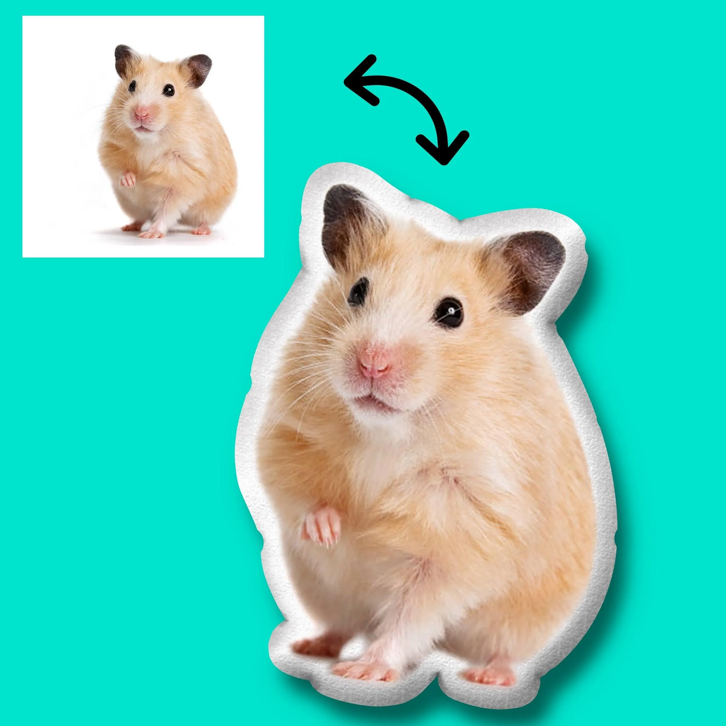 Custom Hamster Pet Pillow | Hamster Lover Gift