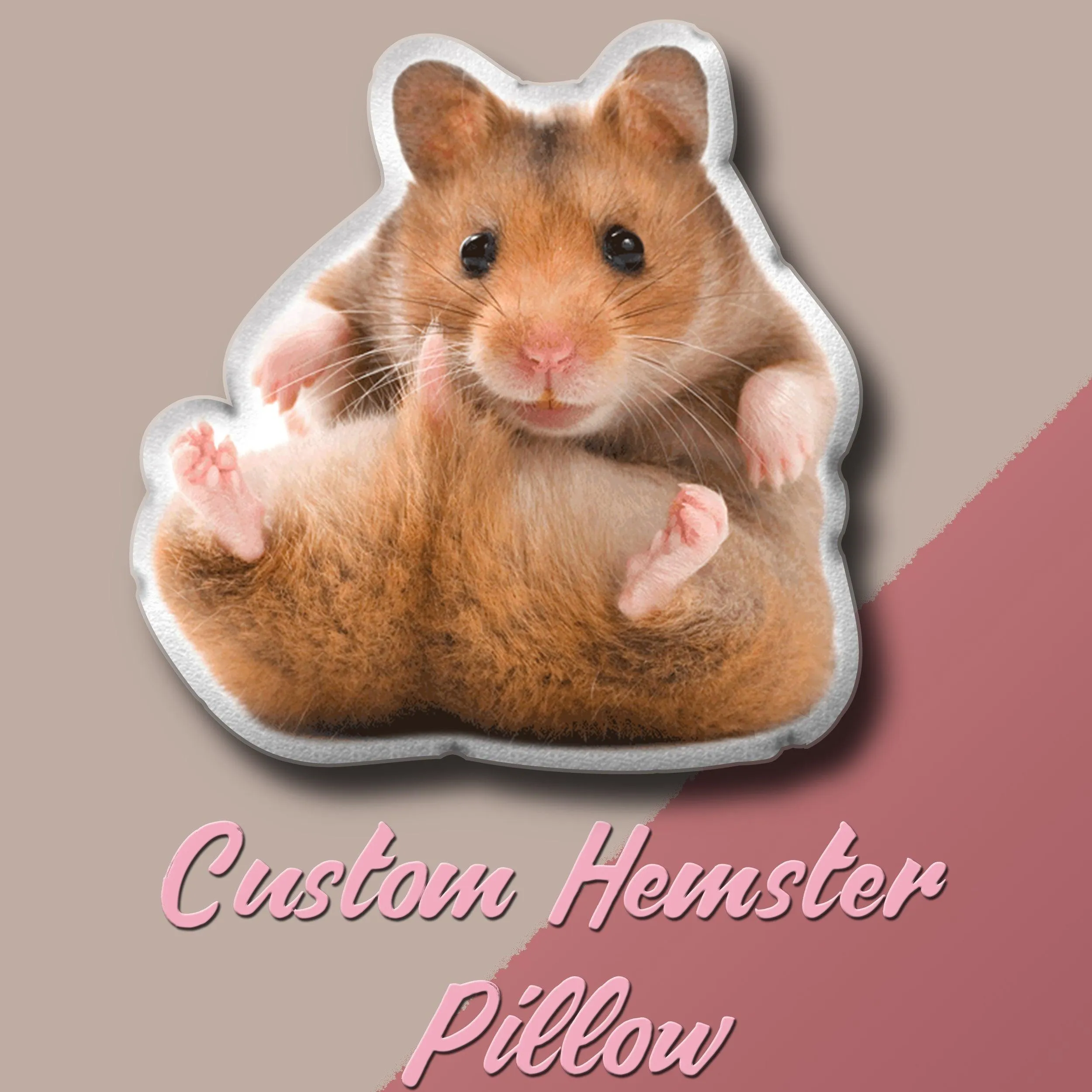 Custom Hamster Pet Pillow | Hamster Lover Gift