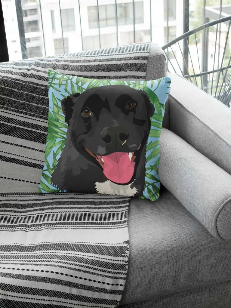 Custom Pet Couch Pillow With Cover