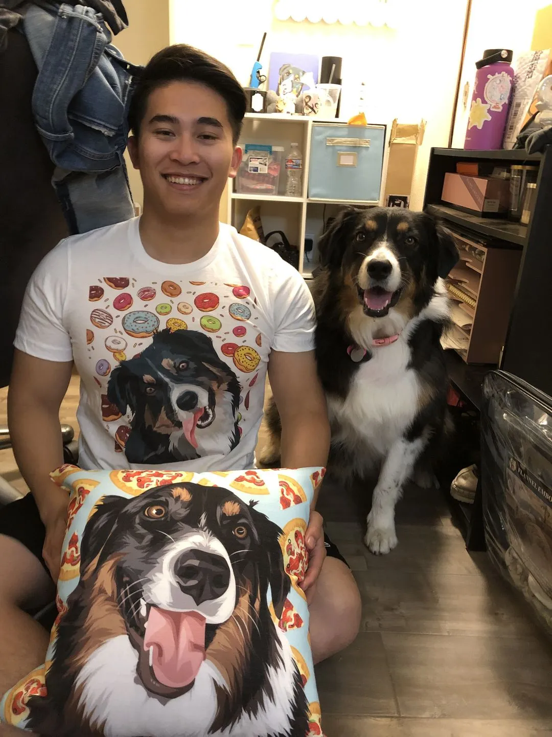 Custom Pet Couch Pillow With Cover