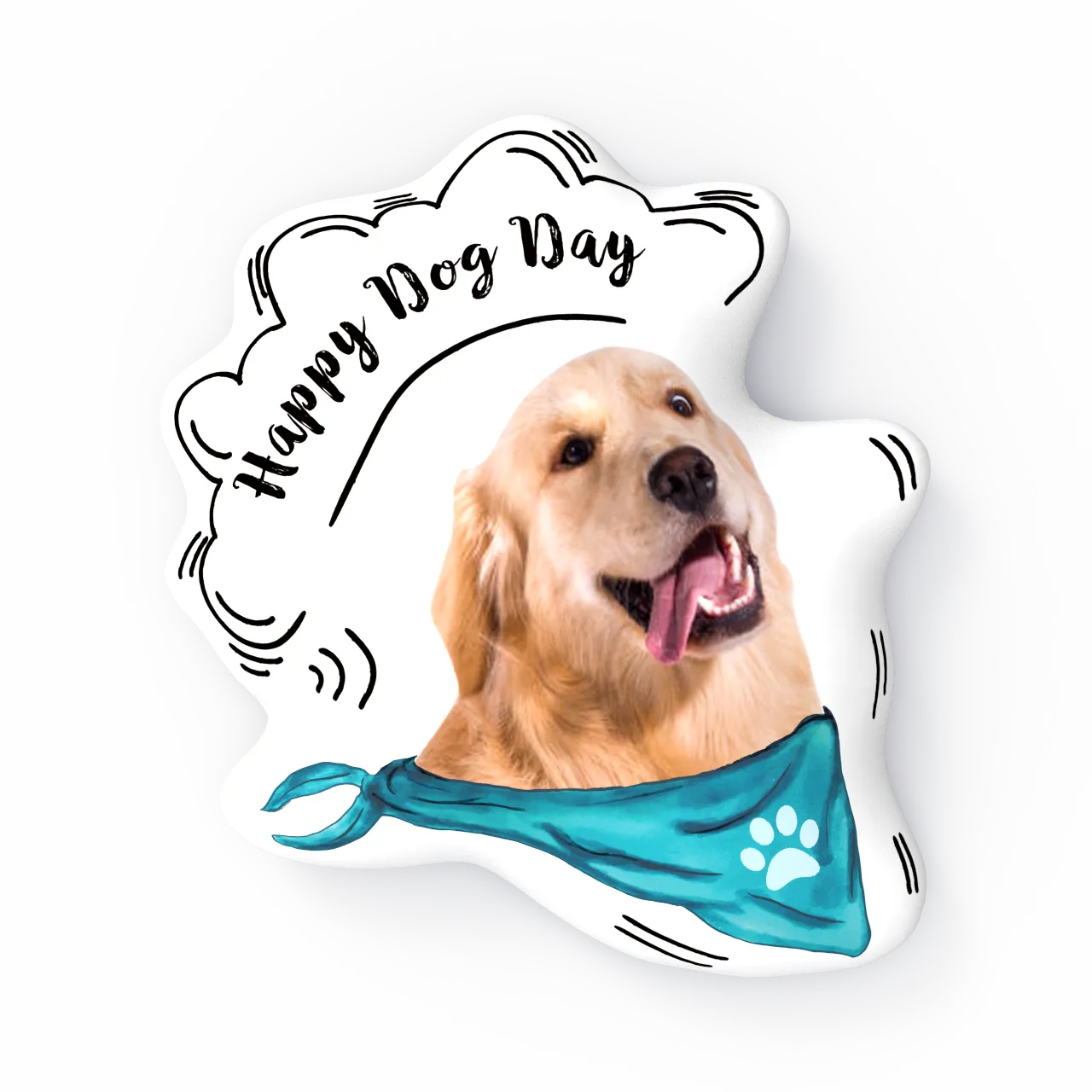 Custom Pet Face Pillow, Head Shaped Pillow From Photos