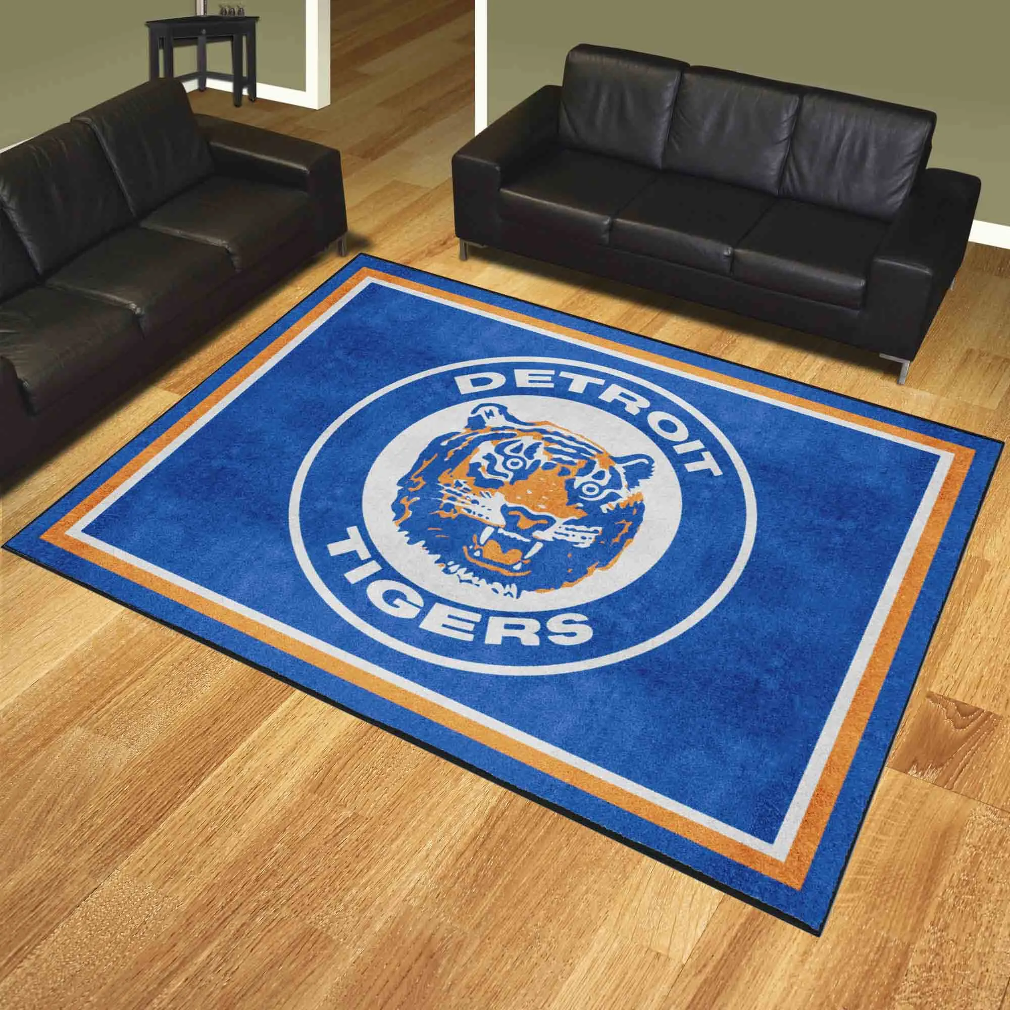 Detroit Tigers 8ft. x 10 ft. Plush Area Rug - Retro Collection