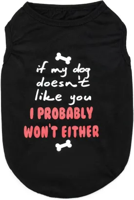 Dog Shirts Pet Printed Clothes with Funny Letters Summer Pet T Shirts Cool Puppy Shirts Breathable Dog Outfit Soft Dog Sweatshirt for Pet Dogs Cats (Large, Pattern-3)