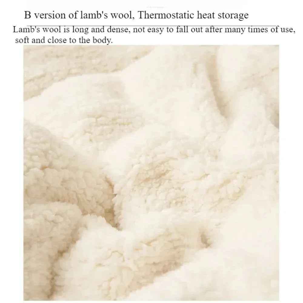 Double-Layer Lambswool Blanket