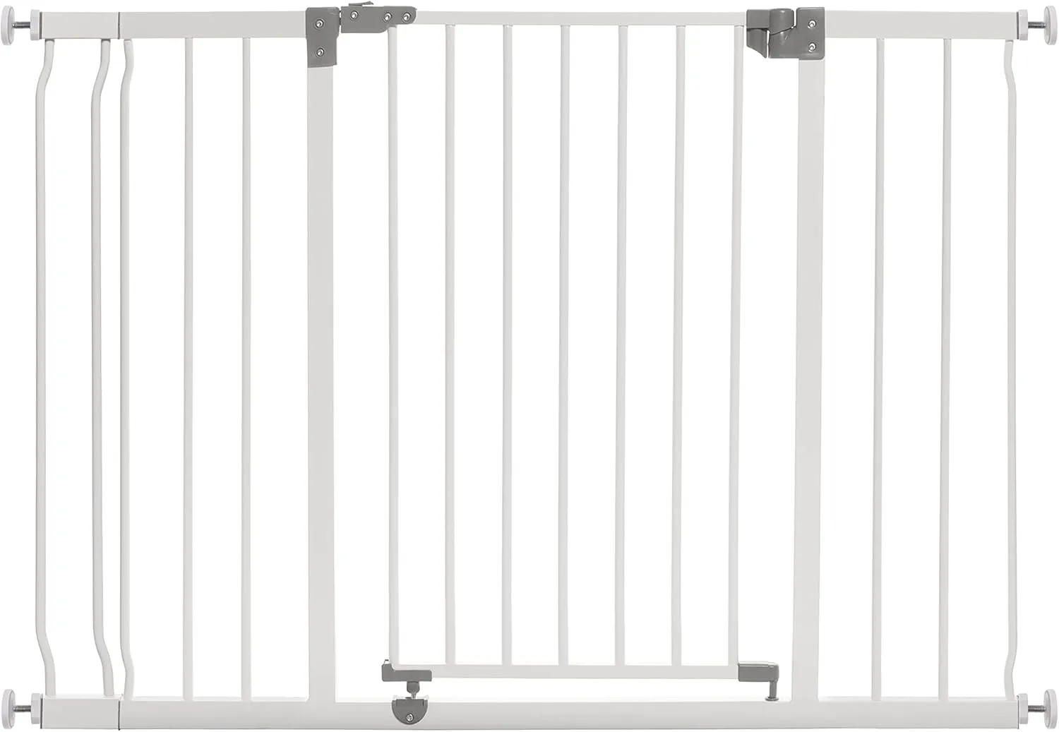 Dreambaby Liberty Extra-Wide Hallway Baby Safety Gate Set - with 3.5"/ 9cm Wide Extension - Smart Stay Open Feature - Fits Openings 39-45.5 inches Wide & 30 inches Tall - White - Model L777BB