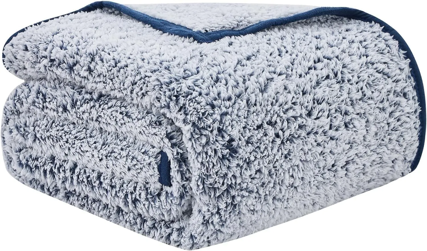 EMME Fleece Throw Blankets Soft Sherpa Plush Blankets for Couch Cozy Bed Blanket(Navy, 50"x60")