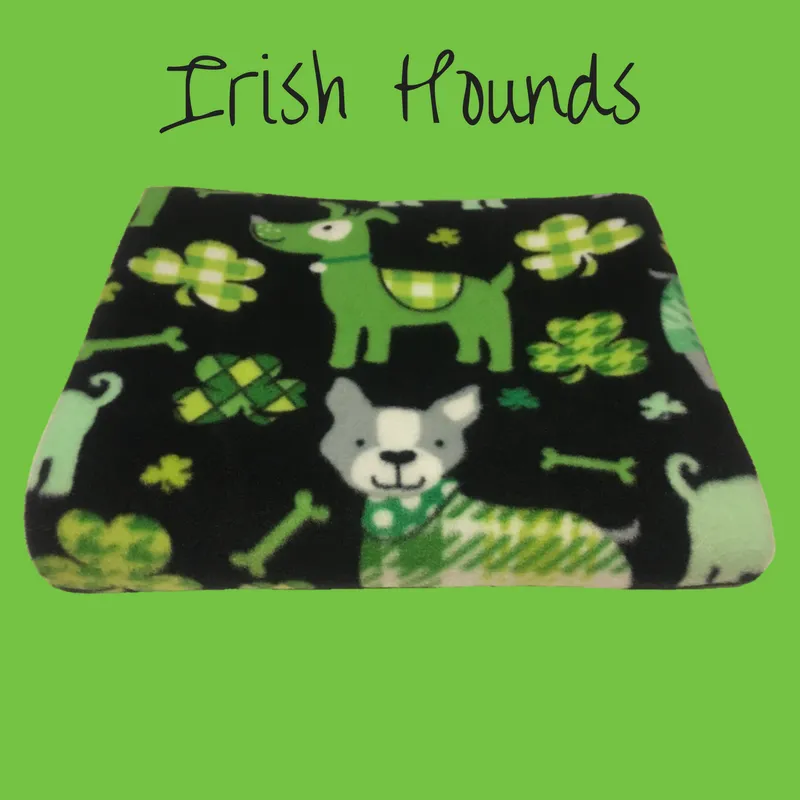 Fleece Blanket Irish Hounds