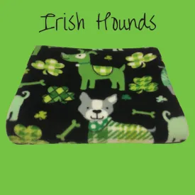 Fleece Blanket Irish Hounds