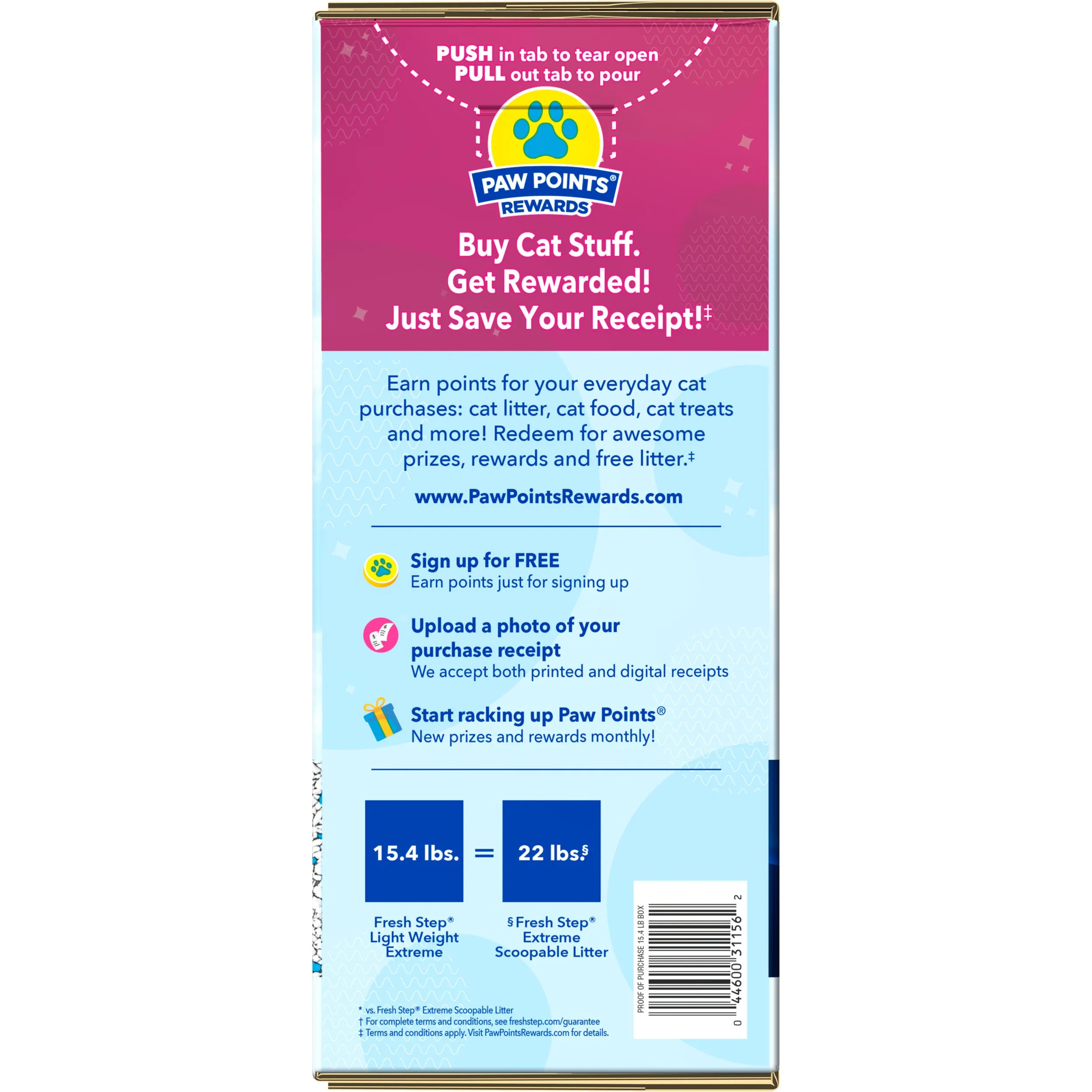 Fresh Step Lightweight Extreme Scented Litter with Febreze, Clumping Cat Litter, 15.4 lb
