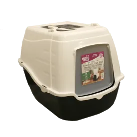 Here Kitty Deluxe High Back Easy Scoop Hooded Litter Pan