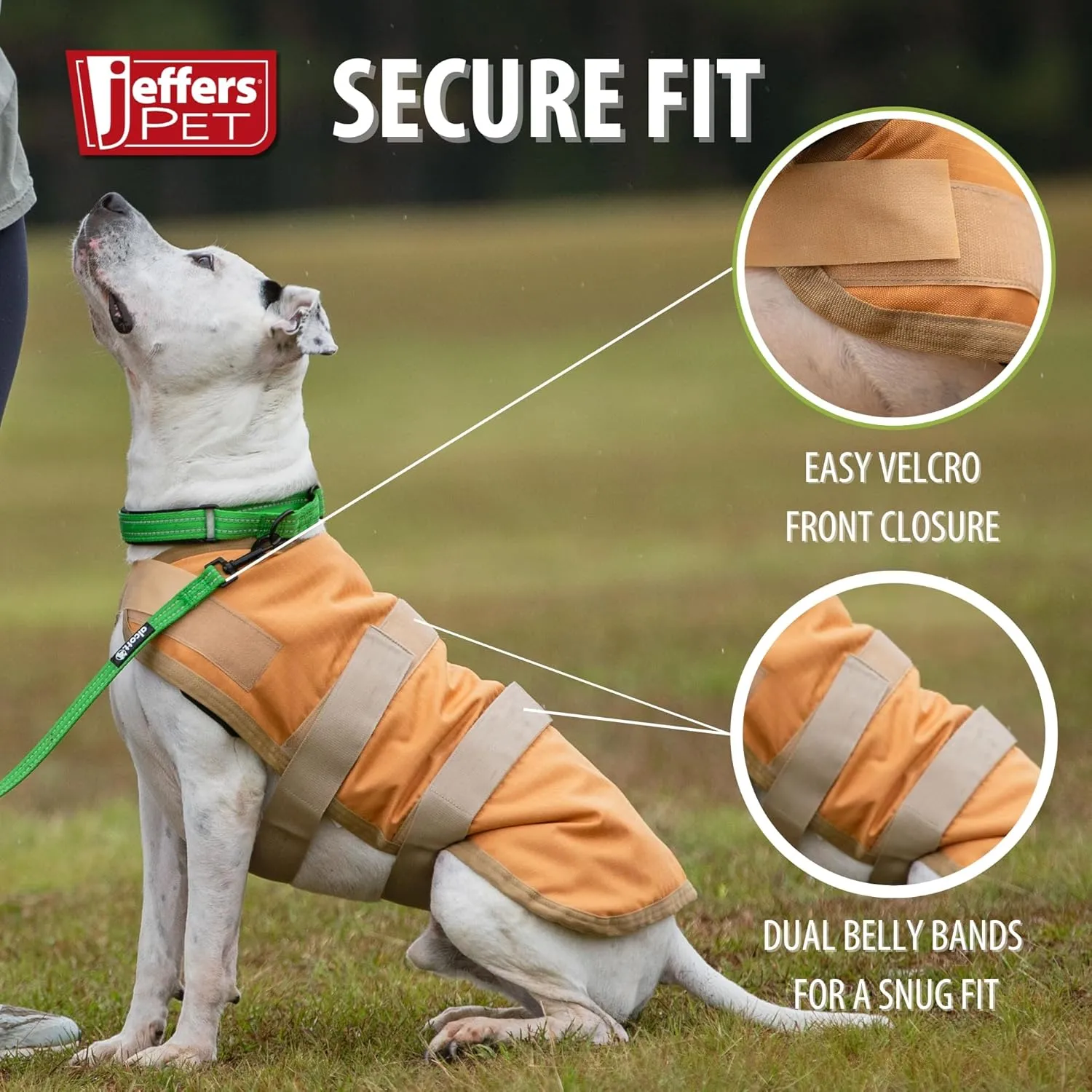 Jeffers Breathe Comfort Ripstop Dog Blanket, Apricot Tan Natural, 20" Medium - Waterproof, Windproof, Breathable, Durable - Ideal for Outdoor, Indoor, Travel - Machine Washable Insulation