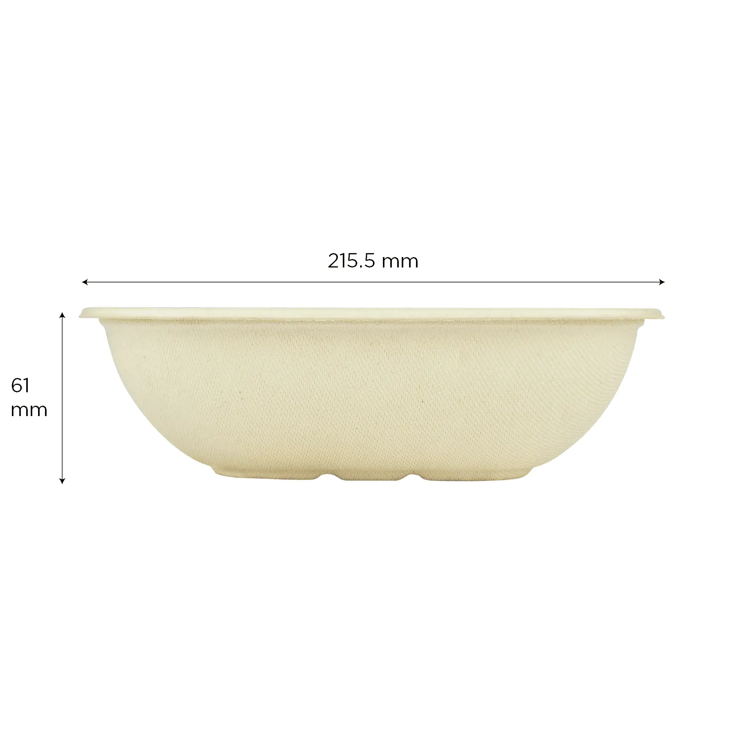 Karat Earth 48oz PFAS Free Bagasse Square Bowl, Natural - 300 pcs