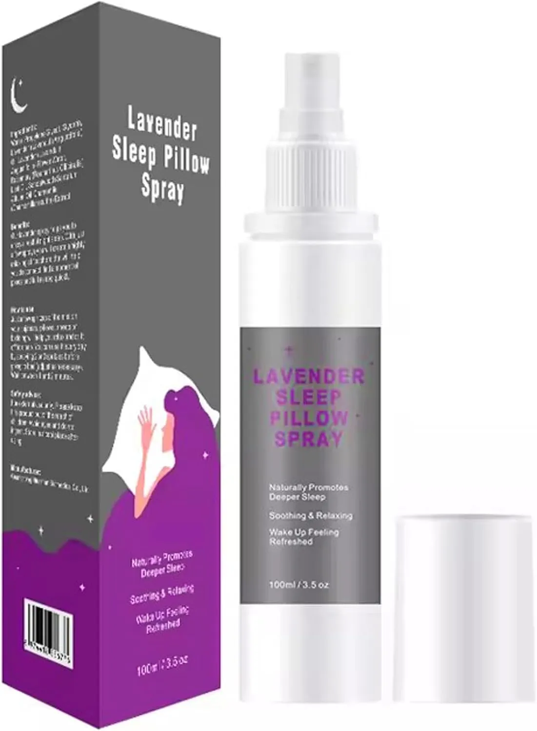 Lavender Pillow Spray  Soothing Lavender Linen Spray for Bedding & Pillows  Refreshing Bed Liner Mist with Essential Oils for a Calming Aromatherapy Experience (1, 1, Count)