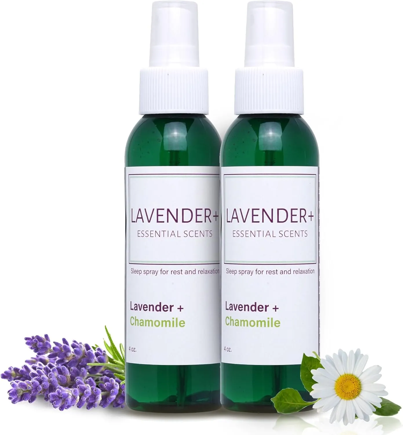 Lavender Sleep Spray for Pillows, Linens & Pajamas  Natural Calming Lavender & Chamomile Aromatherapy Mist with Amethyst & Reiki Energy. Deep Sleep   Bedtime Relaxation for Adults & Kids. 4 ounce (2)