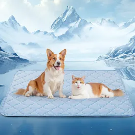 LOOBANI Dog Cooling Mat for Summer - Cooling Mat for Large Dogs with Anti-Slip Bottom, Washable Ice Silk Pet Cool Mat for Dogs, Cats, Indoor & Outdoor Use, Bed, Sofas, Crate, and Kennels