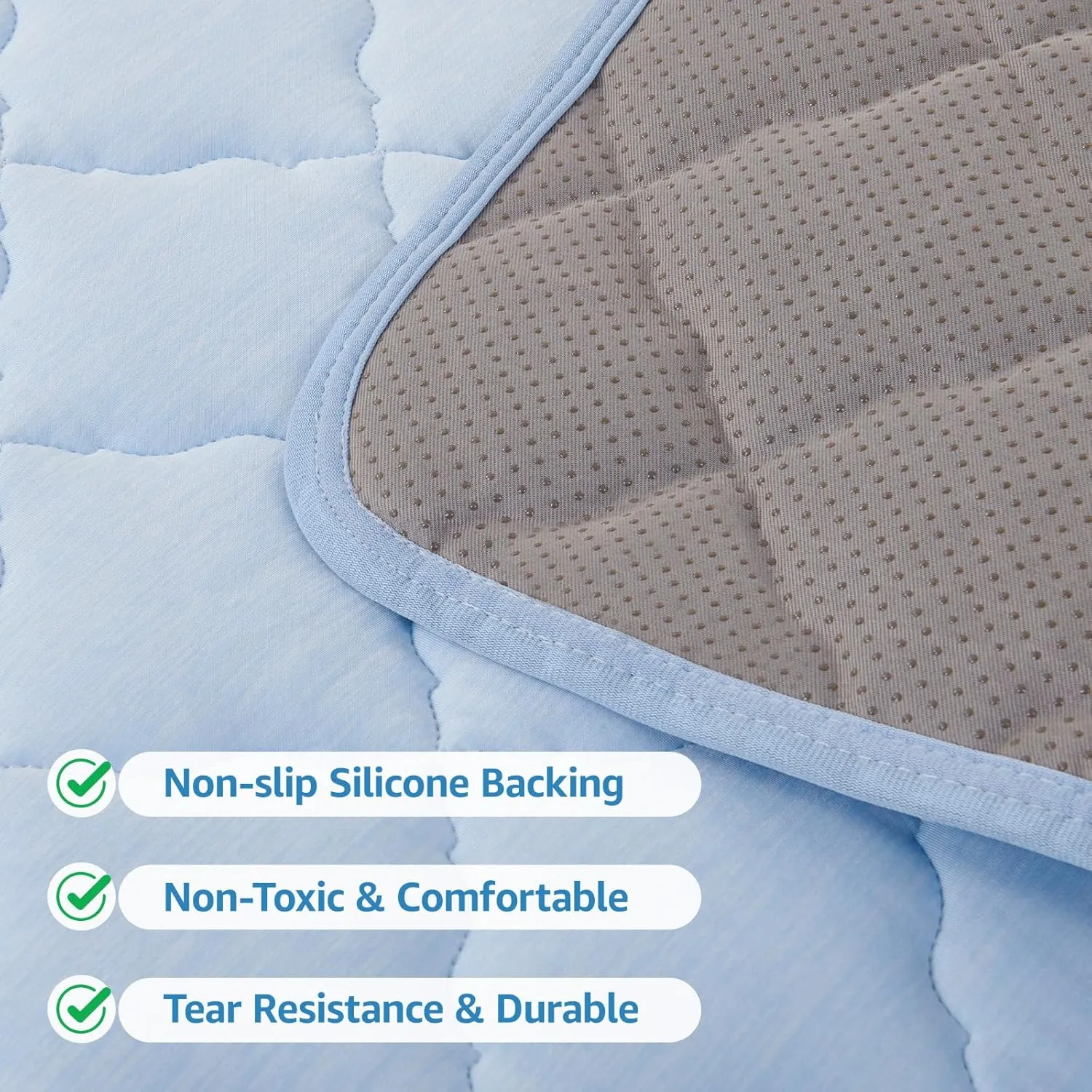 LOOBANI Dog Cooling Mat for Summer - Pet Cooling Pad for Large Dog with Anti-Slip Bottom, Reusable Cool Mat for Dogs, Cats, Indoor & Outdoor Use, Couch, Bed, Kennels and Floor