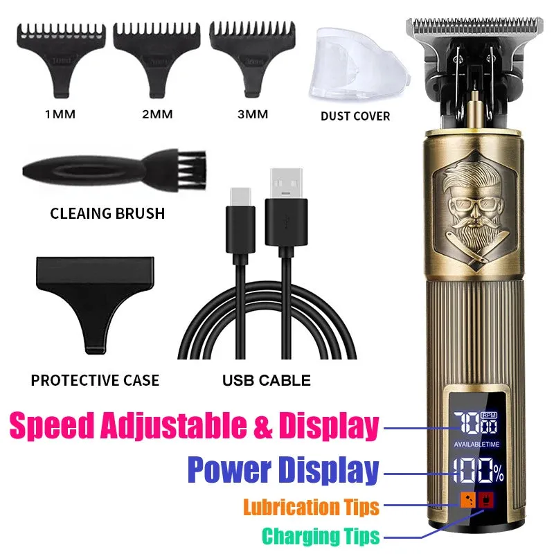 Men's Electric Hair Clippers with Beard Trimmer