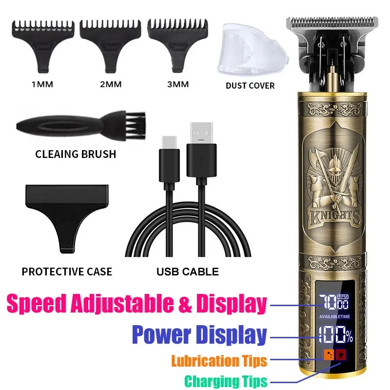 Men's Electric Hair Clippers with Beard Trimmer