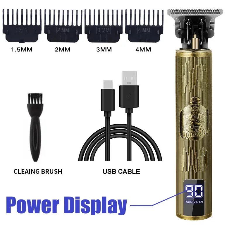 Men's Electric Hair Clippers with Beard Trimmer