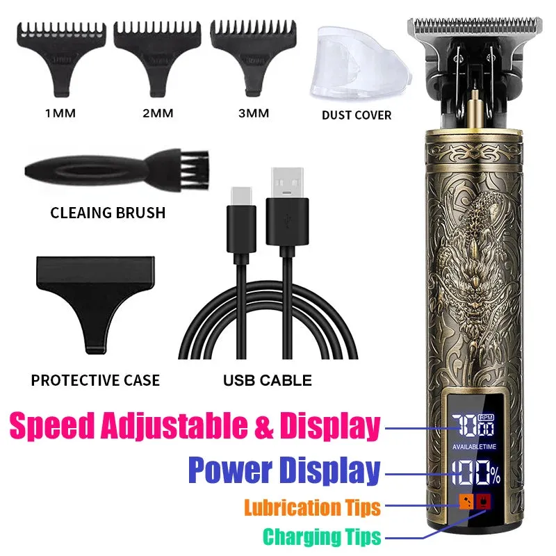 Men's Electric Hair Clippers with Beard Trimmer