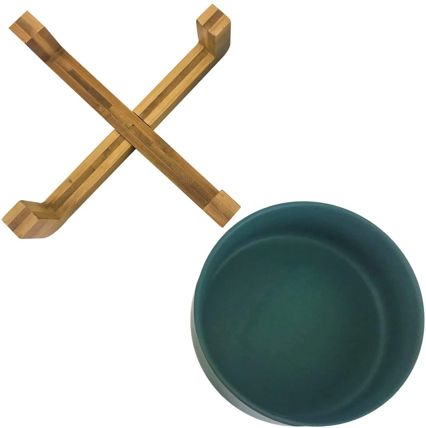 MODERN RAISED PET BOWL ON STAND -  REGULAR