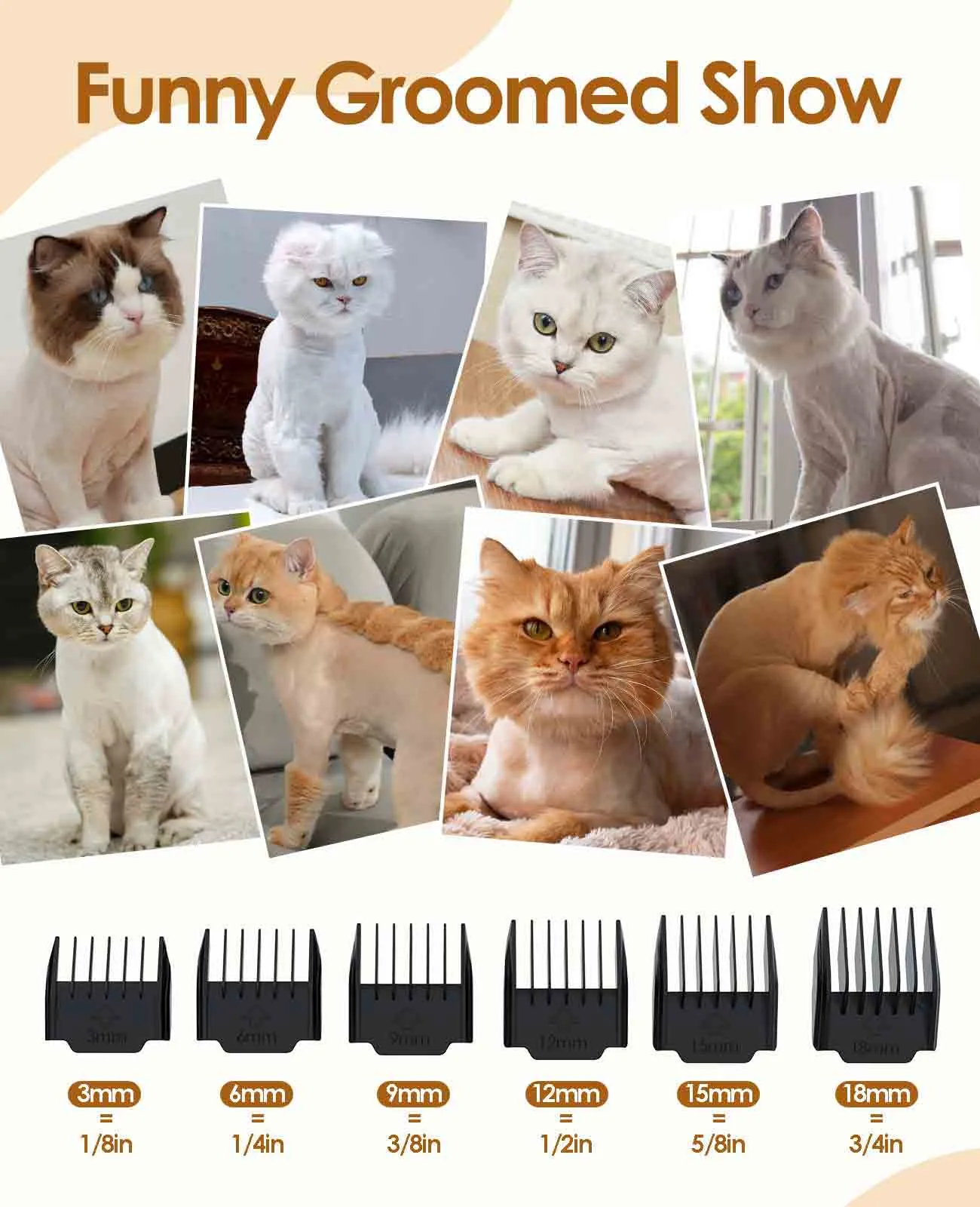 Oneisall A11 Cordless Cat Clippers