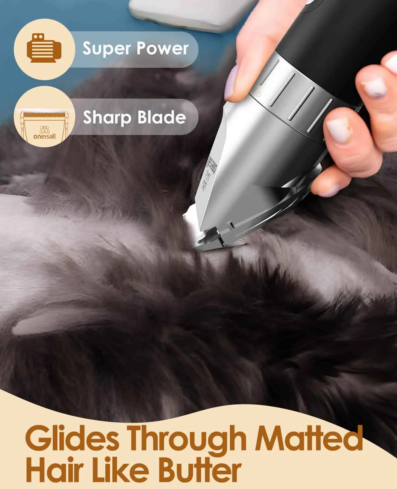 Oneisall A11 Cordless Cat Clippers