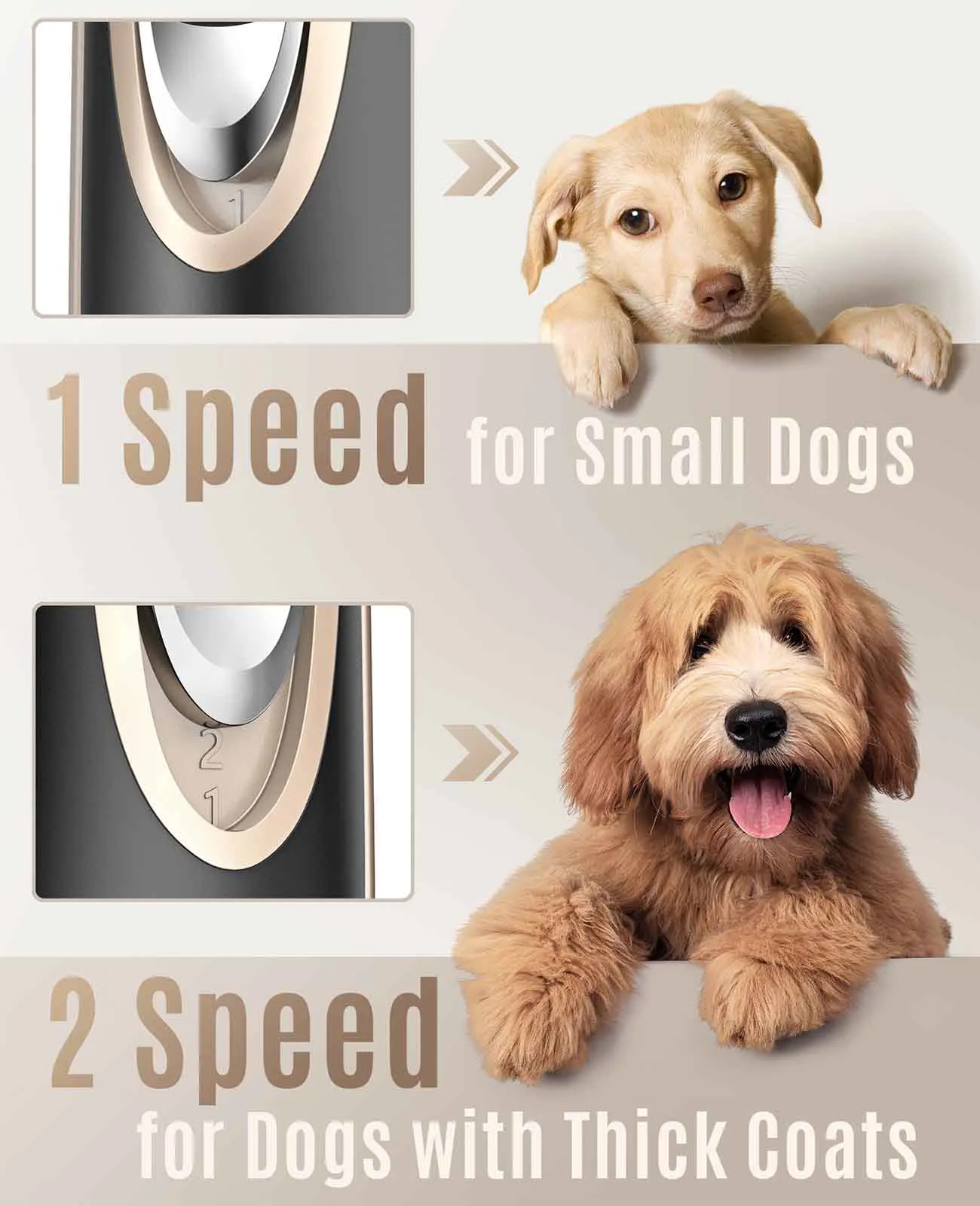 Oneisall X2 2 Speed Dog Grooming Clippers