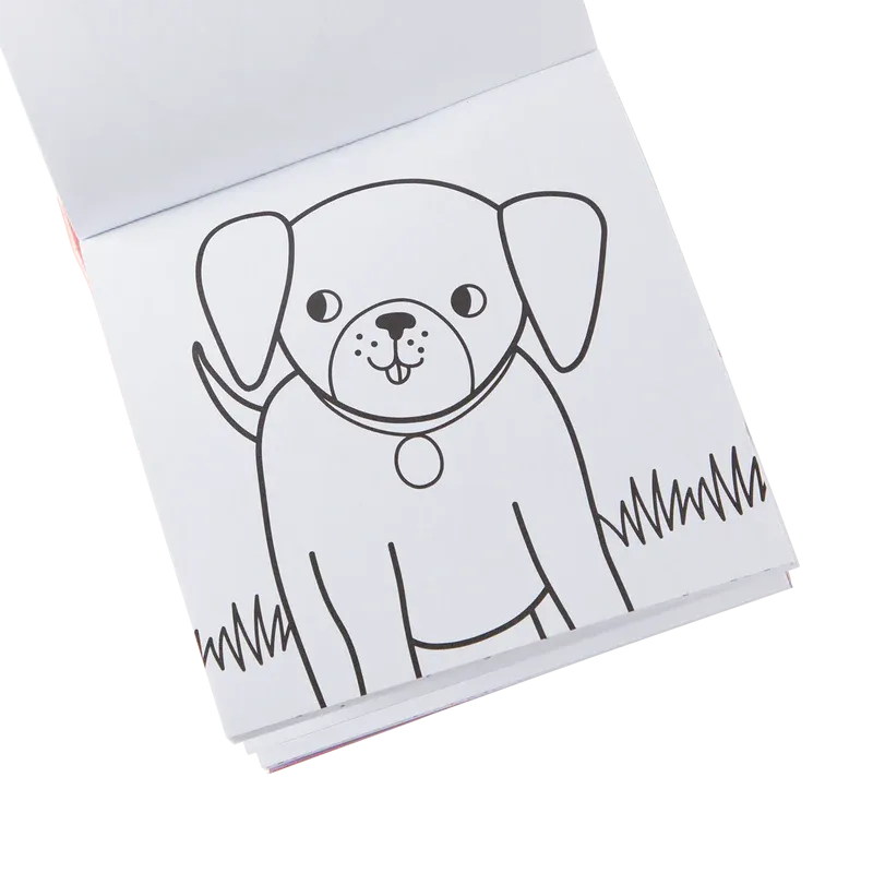 Ooly Carry Along Pet Pals Colouring Book Travel Toys Stationary Art and craft for kids 3yrs 