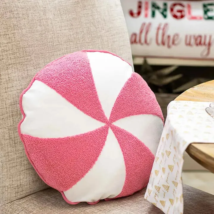 Peppermint Pillow Soft White/Pink