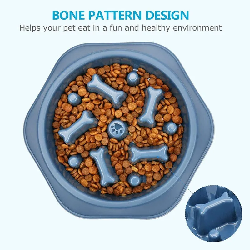 Pet Dog Slow Feeder Bowl