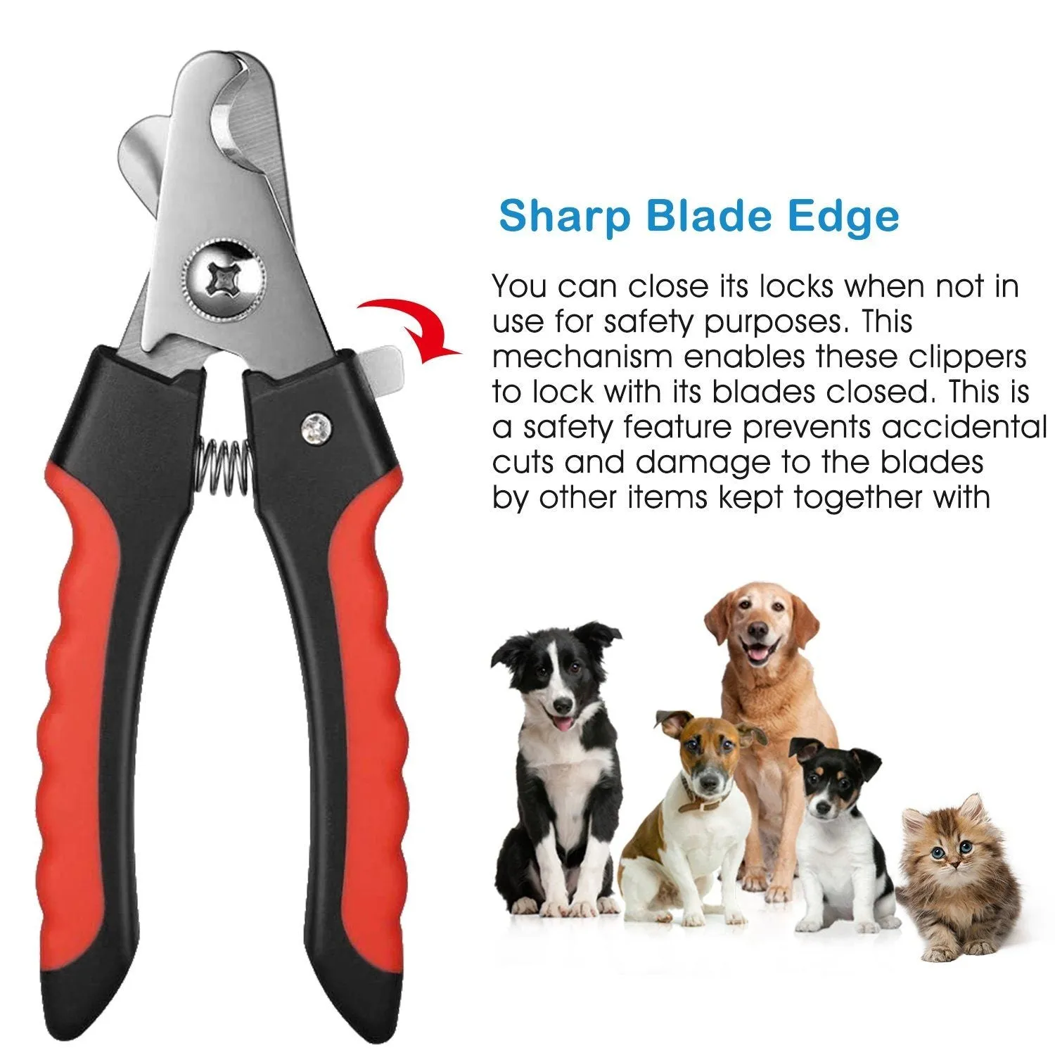 Pet Nail Trimmer  with Safety Guard to Avoid Over-Cutting Nails