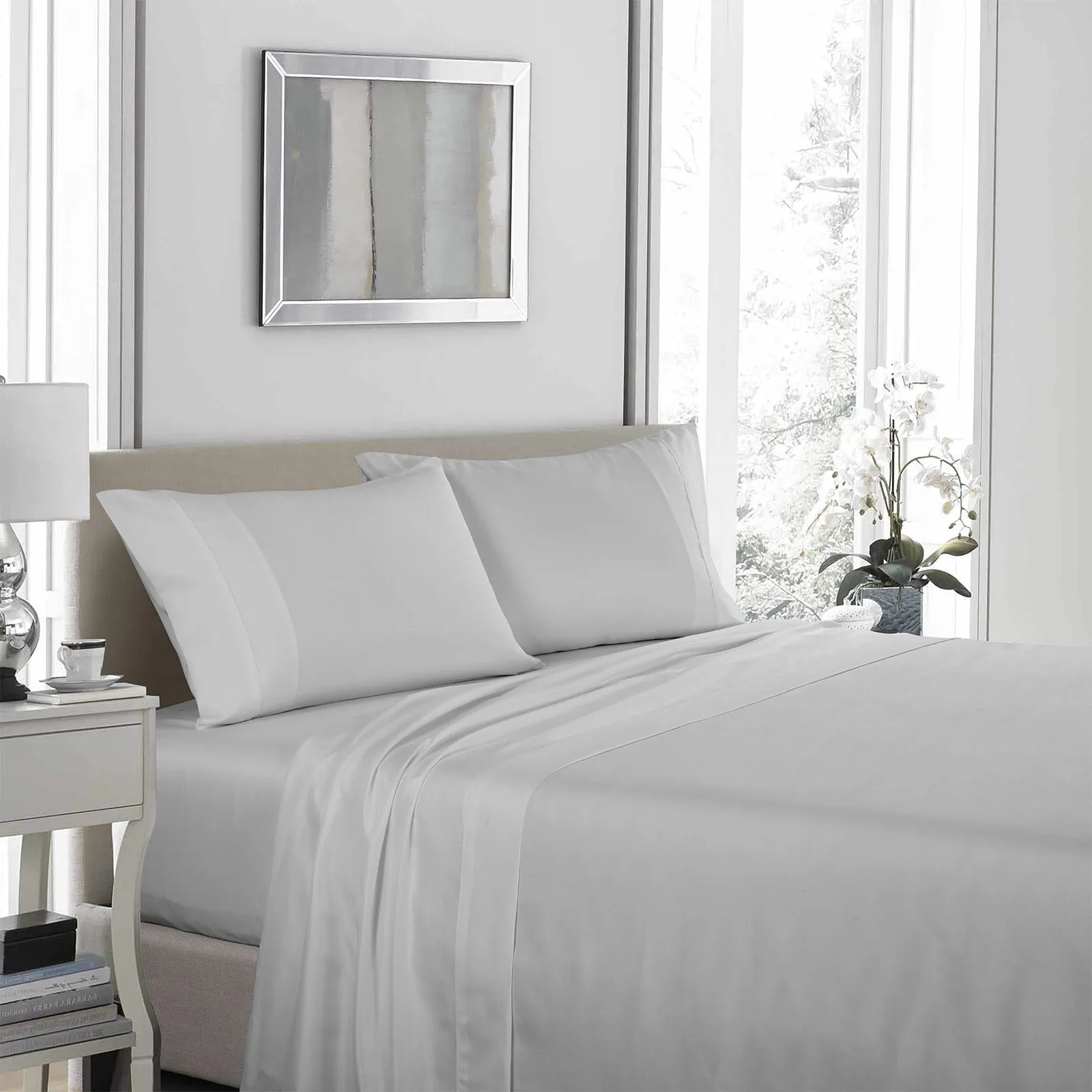 Royal comfort bedding set 1 x 1200tc 4 piece sheet set and 2 x air mesh pillows