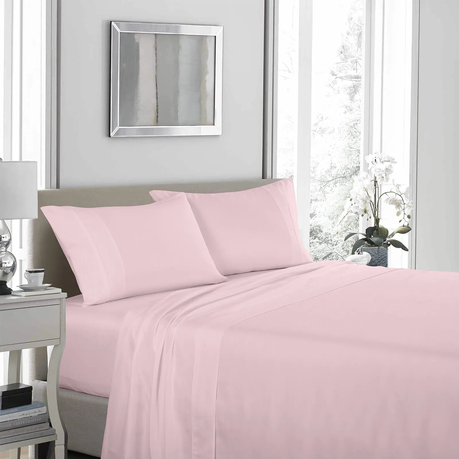 Royal comfort bedding set 1 x 1200tc 4 piece sheet set and 2 x air mesh pillows